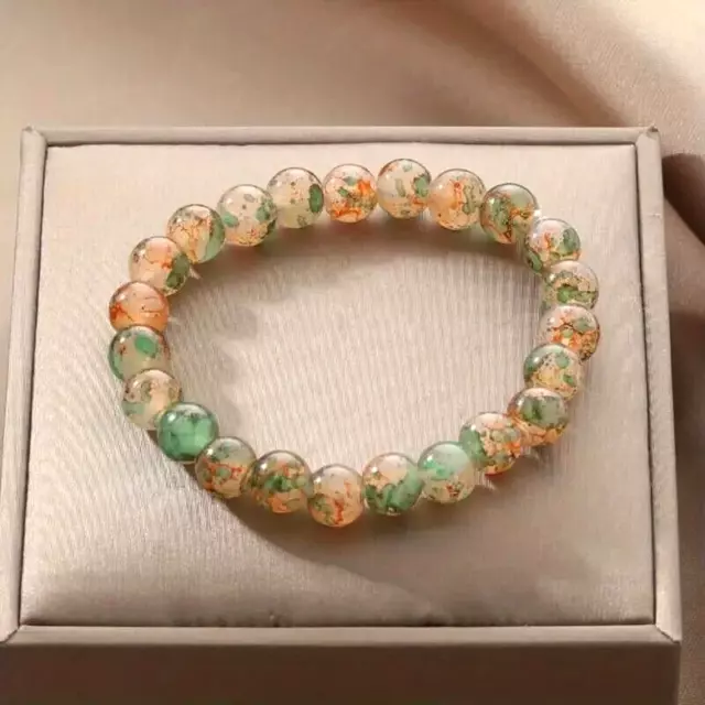 Colorful Bead Bracelet Unique Cracked Design Perfect Fashion Accessory Gifts