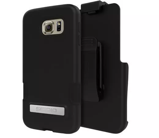 OEM Seidio Dilex Pro Combo Case Cover & Holster For Samsung Galaxy S6 EDGE BLACK
