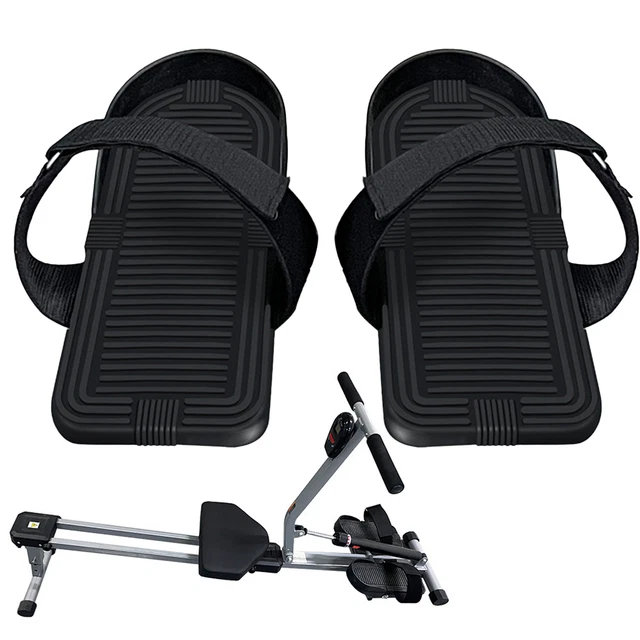1 PAIR ROWING Machine Foot Pedals Plastic Fitness Exercise Supplies