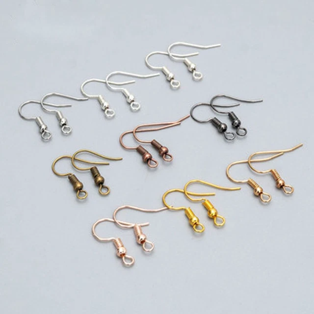 Accesorios Acero Inoxidable Hágalo usted mismo Pendientes Pendientes Alambre Joyería Gancho de Hierro