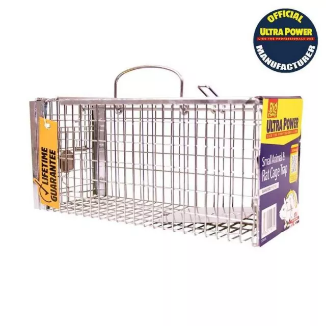 HUMANE NO KILL RAT TRAP Big Cheese Ultra Power Live Small Animal & Rat Cage Trap