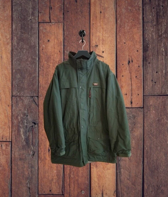 VINTAGE LL BEAN Green Outdoors Jacket With Thinsulate Ultra & YKK