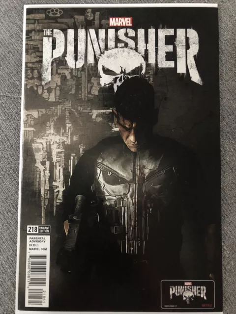 Jon Bernthal Netflix VARIANT PUNISHER 218 NM 1st Castle War Machine Higher Grade