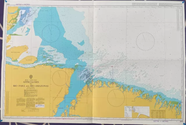 Admiralty 3959 APPROACHES TO RIO PARA TO RIO AMAZONAS MARITIME GENIUS Map Chart