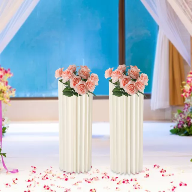 Cardboard Flower Vase Cylinder Centerpiece Stands DIY Party Tables Decorations