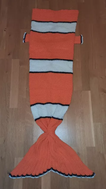 Kuscheldecke Meerjungfrau Decke Tagesecke Zudecke Sofadecke * orange Kinder Nemo