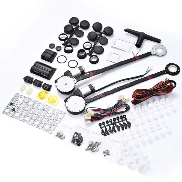 Universal 2 Door Electric Car Truck Power Window Conversion Kit Roll Up Switches