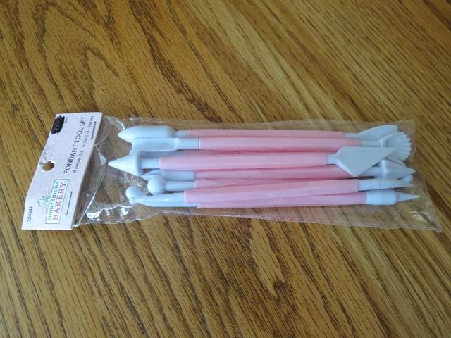 Fondant Tool Set 8 Tools - 16 Patterns NIP Sunny Side Up Bakery