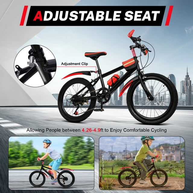 Vélo Pliant Pour Adulte, 6 Vitesses, Hauteur Réglable, Vélo De