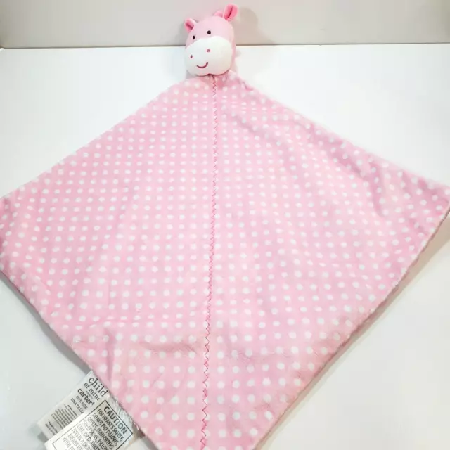 CHILD OF MINE Carter s Pink Giraffe Plush Polka Dots Baby Security Blanket Lovey 17.98 PicClick