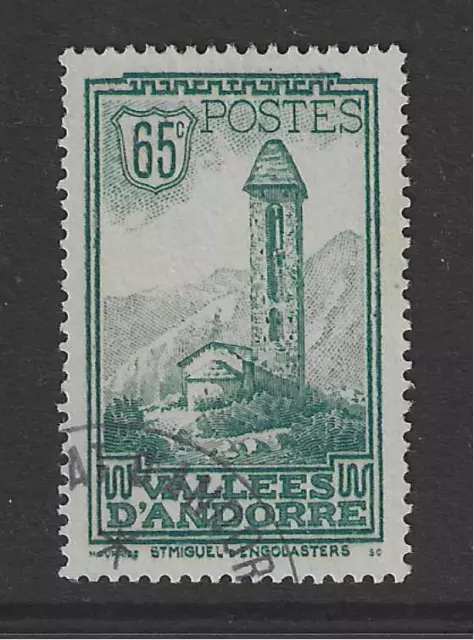 Andorra französisch Briefmarke von 1932 Mi.Nr. 36 gestempelt