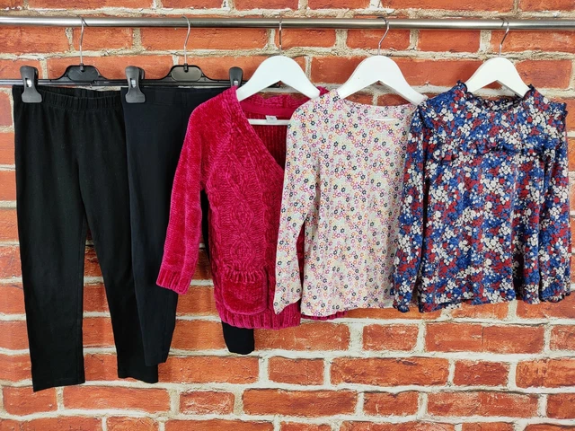 Bundle Ragazze Età 4-5 Anni Next Gap Tu Leggings Cardigan Top Camicetta Bambini 110Cm