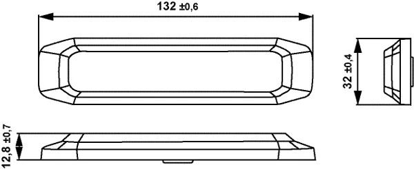 Hella LED-Strobe-type Beacon - BST-Slim - 12/24V - Blue 2XD014562-001