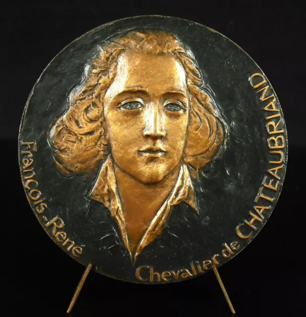MEDAL FRANÇOIS-RENÉ OF Chateaubriand Homme Policy Writer Romantic Medal ...