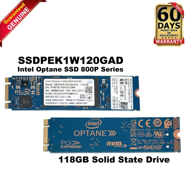 3d Xpoint Intel 800p 118gb DELL INTEL OPTANE SSD 800P Series 118GB