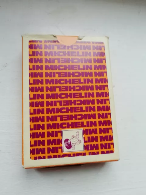 Jeu De 54 Cartes Michelin Bibendum Vintage Années 60/70 Dans Sa Boîte D'origine