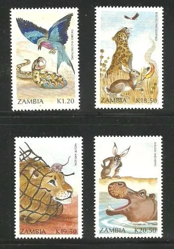 Album Treasures Zambia Scott # 523-526 International Literacy Year Mint NH