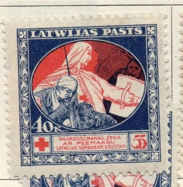 Latvia 1920 Early Issue Fine Mint Hinged 40k. 147408