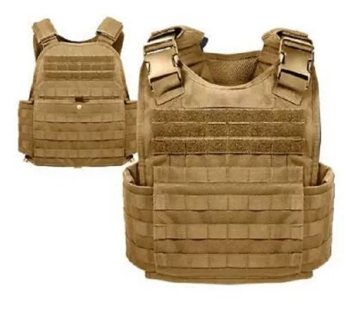 Plate Carrier Molle Military Plattenträger Army Weste Vest Coyote tan
