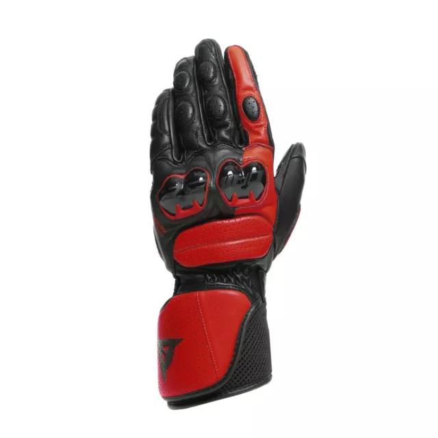 Dainese Impeto Motorradhandschuhe Gr. L - Schwarz Lava Rot