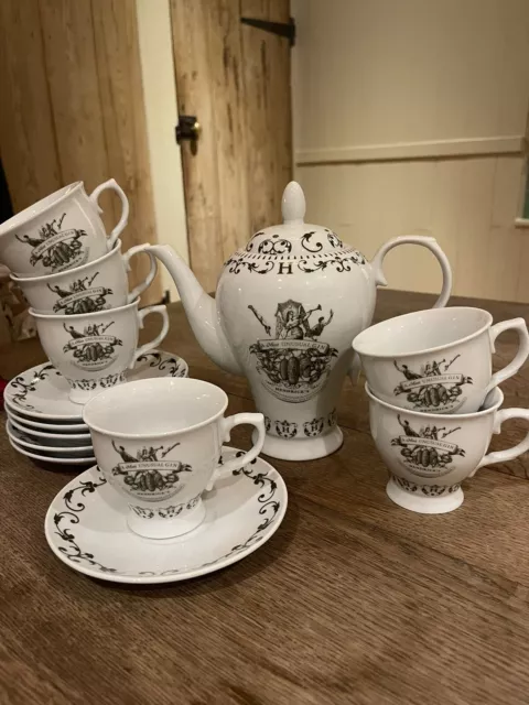 Gin-co large cup with saucer set 6 pieces
