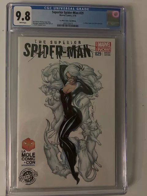 Superior Spider-Man #29 - CGC 9.8 J Scott Campbell Black Cat cover
