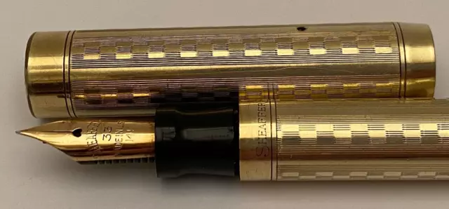 Sheaffer early Flat Top Self Filler ? #3 fountain pen, 14ct gold nib, 1923