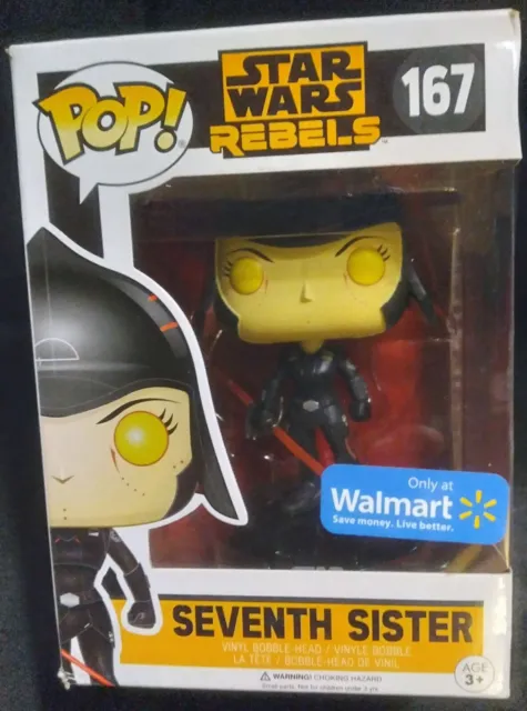 Walmart Exclusive Star Wars Rebels Inquisitor Seventh Sister Pop Figure #167 New