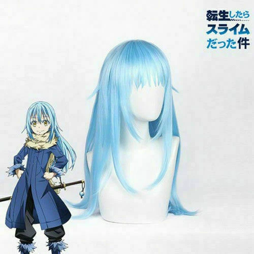 ANIME TENSEI SHITARA Slime Datta Ken Rimuru Tempest Cosplay Blue Wig