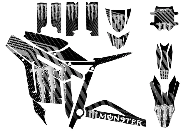 Talaria Sting Graphics Kit – MX3/MX4/MX5 Decals, Multicolor, UK Made