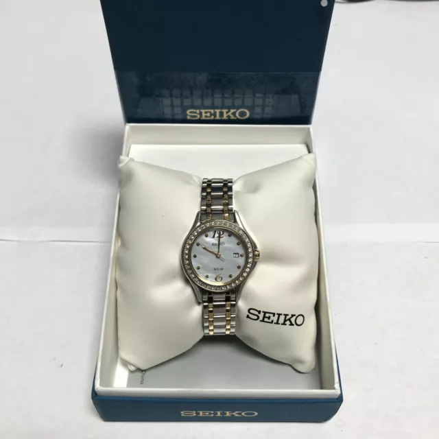 Seiko Women's Quartz Stainless Steel Casual Watch, Two Tone Model: SUT312