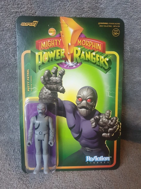 MIGHTY MORPHIN POWER Rangers Putty Patroller Super7 ReAction 3.75 ...