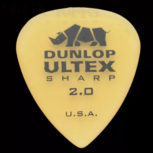 Plectres de guitare tranchants Dunlop Ultex 2,00 mm - 6 10 12 20 24 36