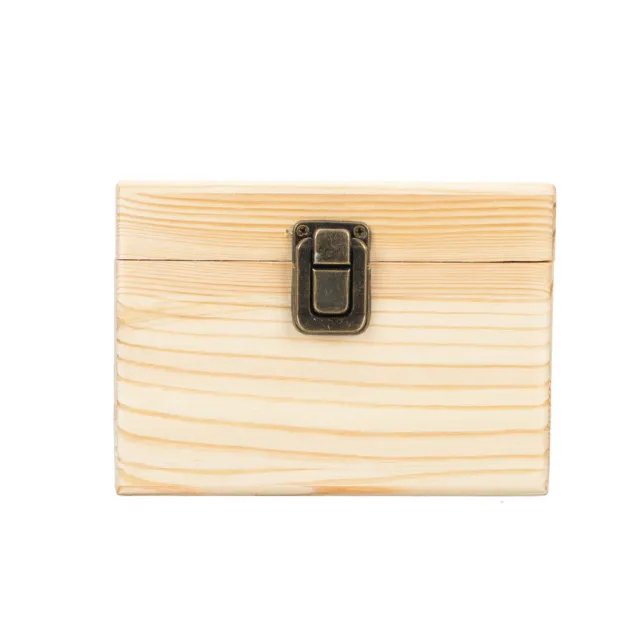 Caja del tesoro de madera caja de joyas de madera caja de almacenamiento de madera dama de honor regalo