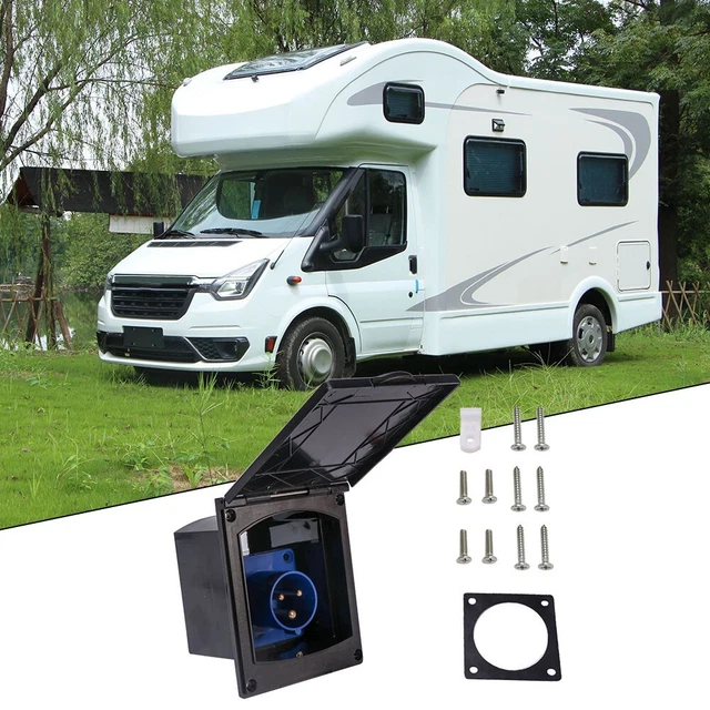 Wasserdicht schwarz 230V 16A Unterputz Buchse für Camping (59 Zeichen)