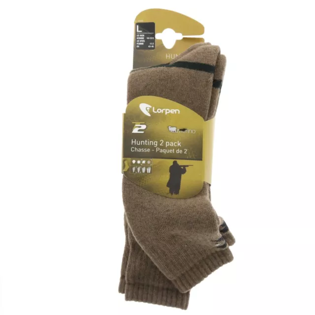 Lorpen Hunting Boot Over the Calf Socks Large 2 Pairs ~ New