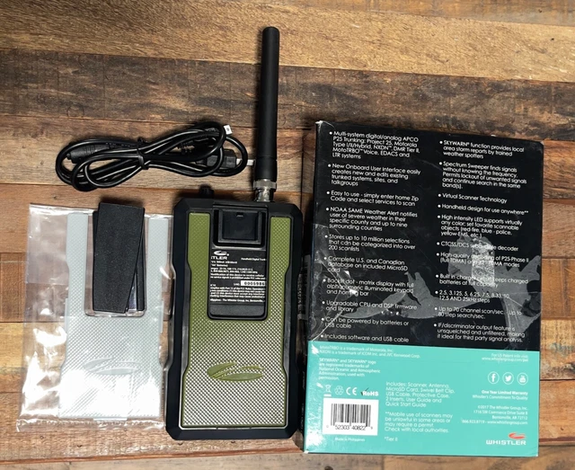 WHISTLER(R) TRX1 HANDHELD DMR/MotoTRBO(TM) Digital Trunking Scanner