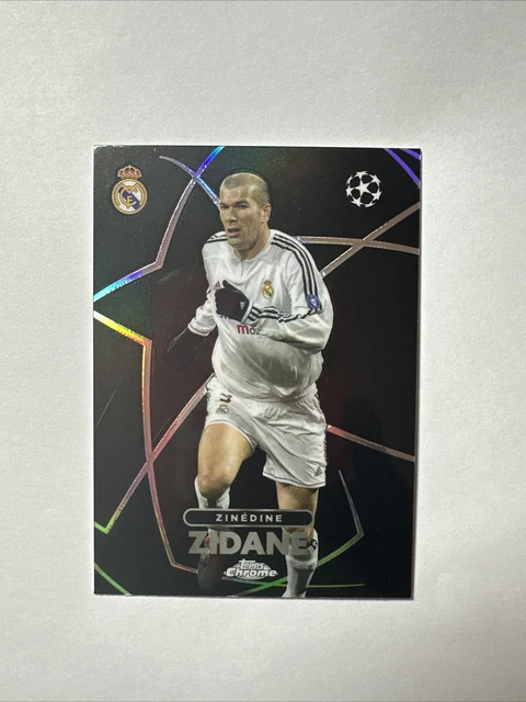 2023-24 TOPPS CHROME UEFA Zinedine Zidane #BE-9 Shadow Etch SP 