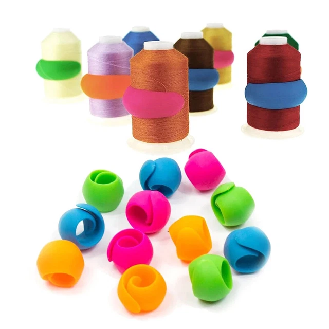 12/24 piezas carrete de rosca abrazaderas de bobina soportes soporte de rosca carretes Windi~p p p