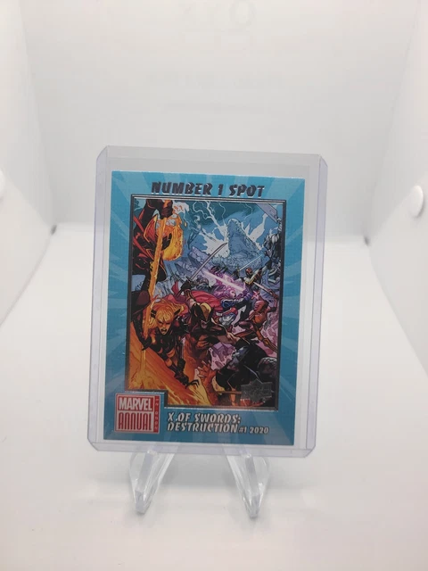 2020-21 Mint Marvel Annual X OF SWORDS DESTRUCTION Number One Spot N1S-4 UD Card