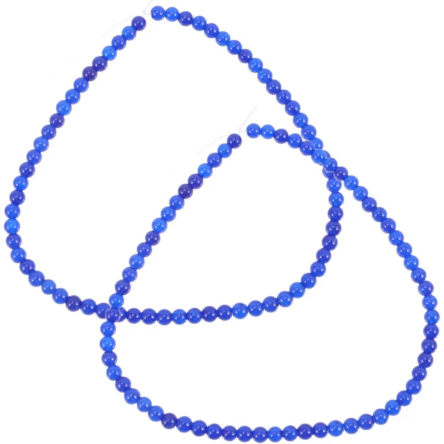 2 cuerdas de cristal artesanal piedra cuerda perlas collar perlas