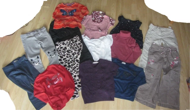 BUNDLE GIRLS 6-7 YEARS CLOTHES, tops, trousers, leggings, jumper