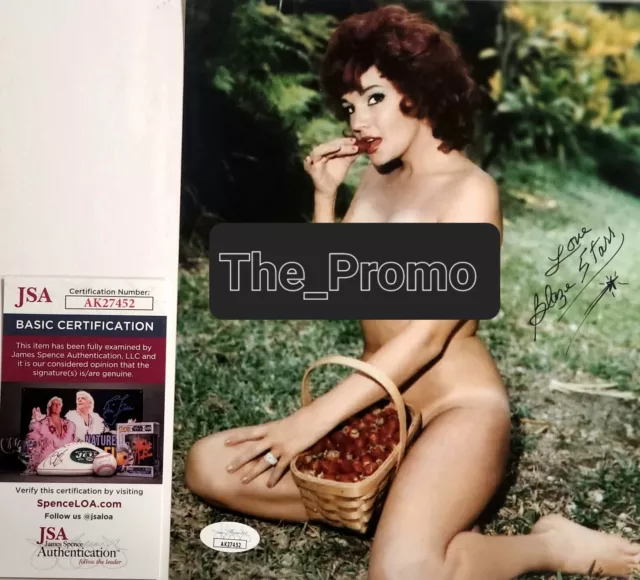 Blaze Starr Film Actress 'Modeling' 8x10 Burlesque Photo Autograph JSA COA