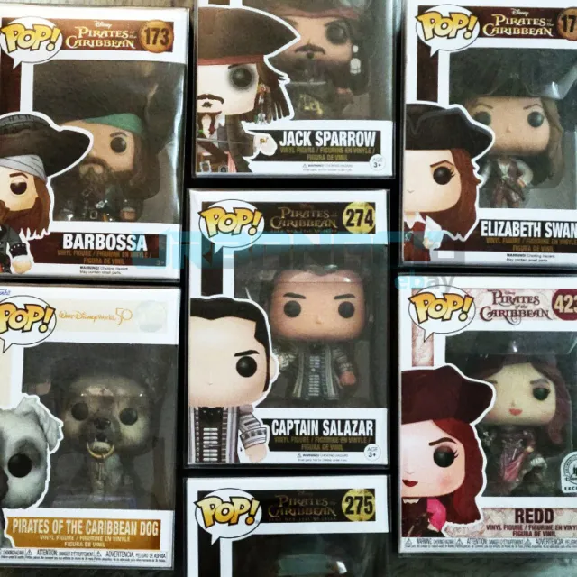 Funko Pop! Pirates Of The Caribbean Jack, Will, Swann, Barbossa, YOU PICK!