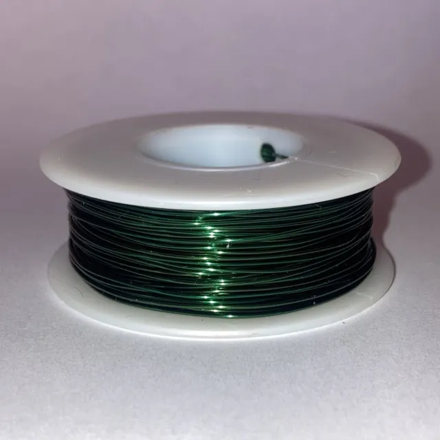 Magnet Wire 22 AWG  SPN Green Enameled Copper 4oz 155C 125 ft. Coil Winding
