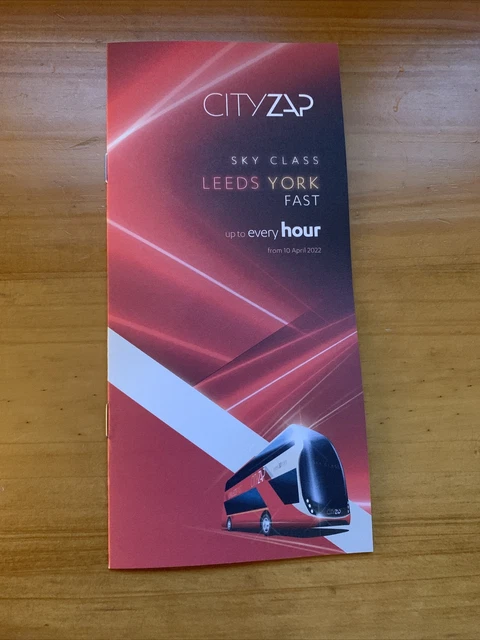 Transdev Bus Timetable TRANSDEV &CITYZAP& YORK - Leeds Timetable leaflet 10 April 2022 edition ...