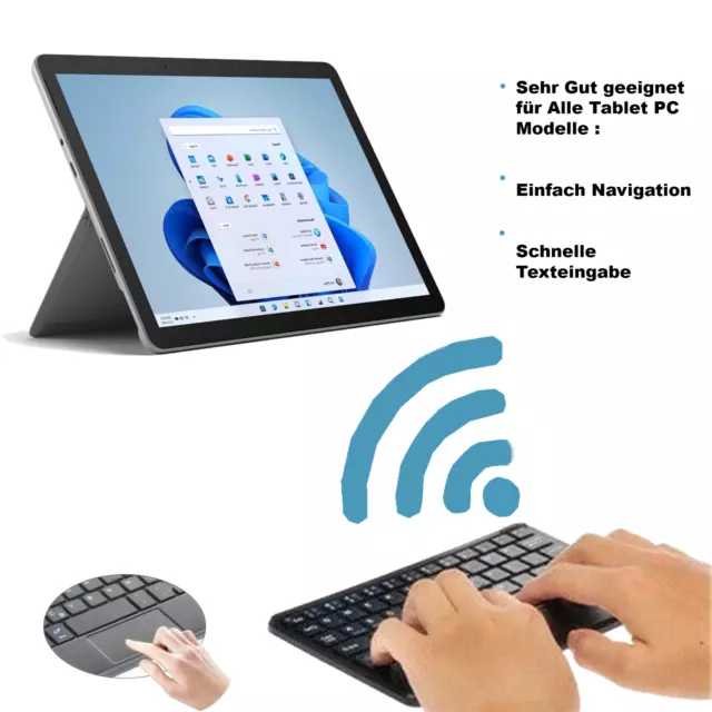 Deutsche Wireless Bluetooth Tastatur kabellos Keyboard Für LG OLED42C27LA 3