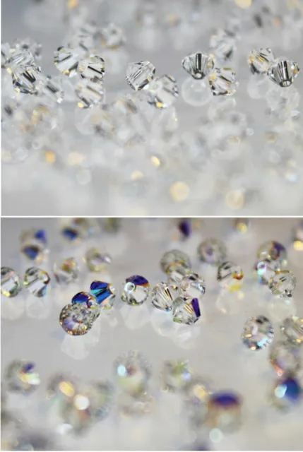 Swarovski 5328 Xilion Bicone Beads All Sizes Crystal * Crystal AB