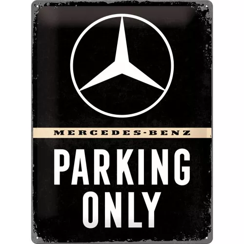 Nostalgic-Art - Mercedes-Benz - Parking Only - Blechschild 30 x 40 cm, Retro Art