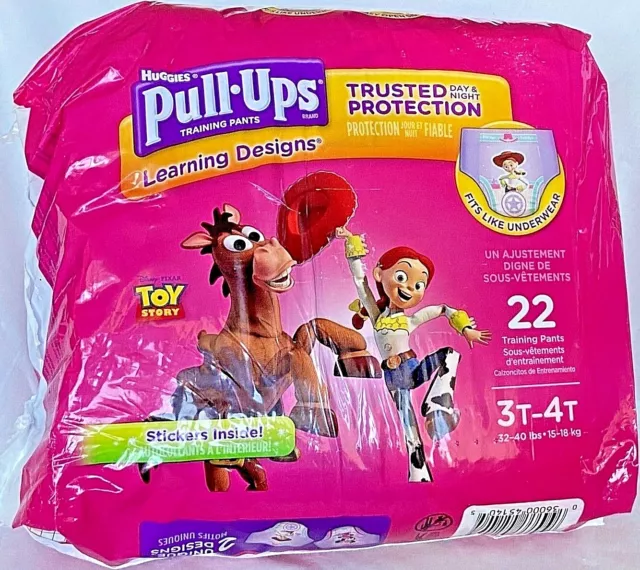HUGGIES PULL-UPS TRAINING Pants Girls sz 3t - 4t ~ Minnie Mouse Jesse Toy  Story $8.97 - PicClick